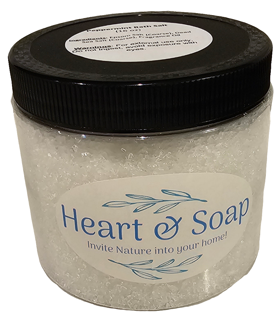 Scented Bath Salt: Epsom & Dead Sea Blend | Heart & Soap