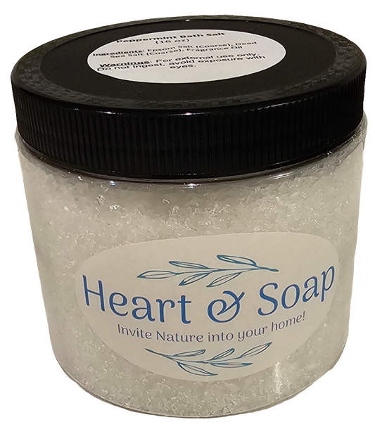 Scented Bath Salt: Epsom & Dead Sea Blend | Heart & Soap